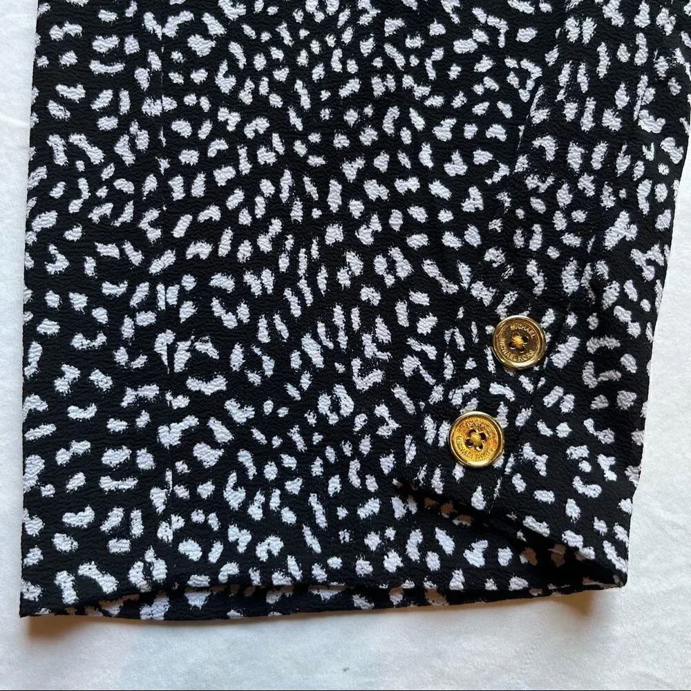 Michael Kors Capris black and white Small, wide elastic waist with draw string